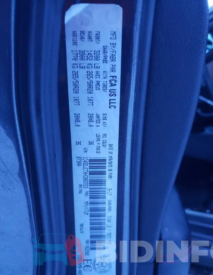 1C4SDJCTXHC883723 Photo# 12