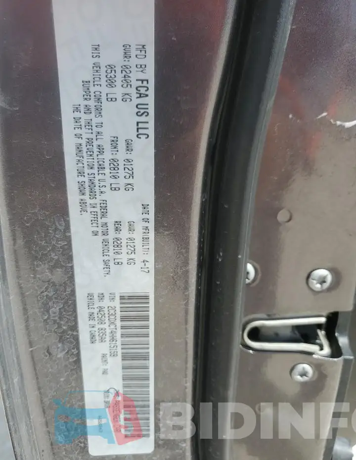 2C3CDXCT4HH615159 Photo# 12