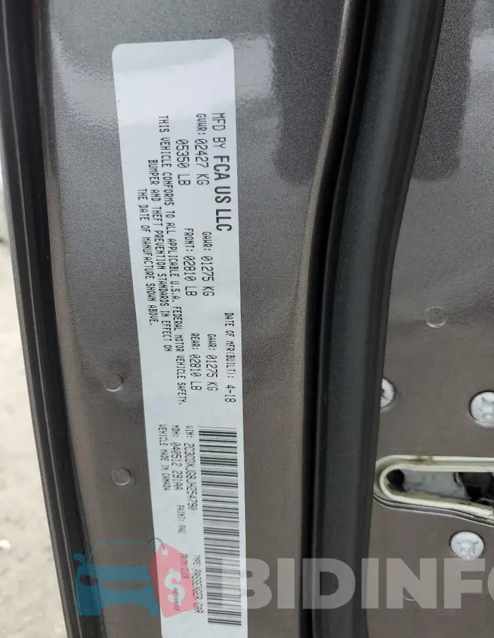 2C3CDXJG8JH254790 Photo# 12