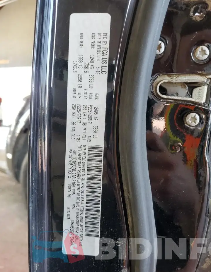 3C4PDCAB1GT210480 Photo# 13