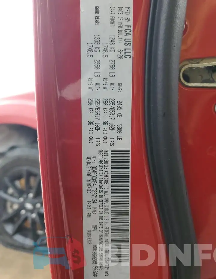 3C4PDCAB4LT237134 Photo# 13