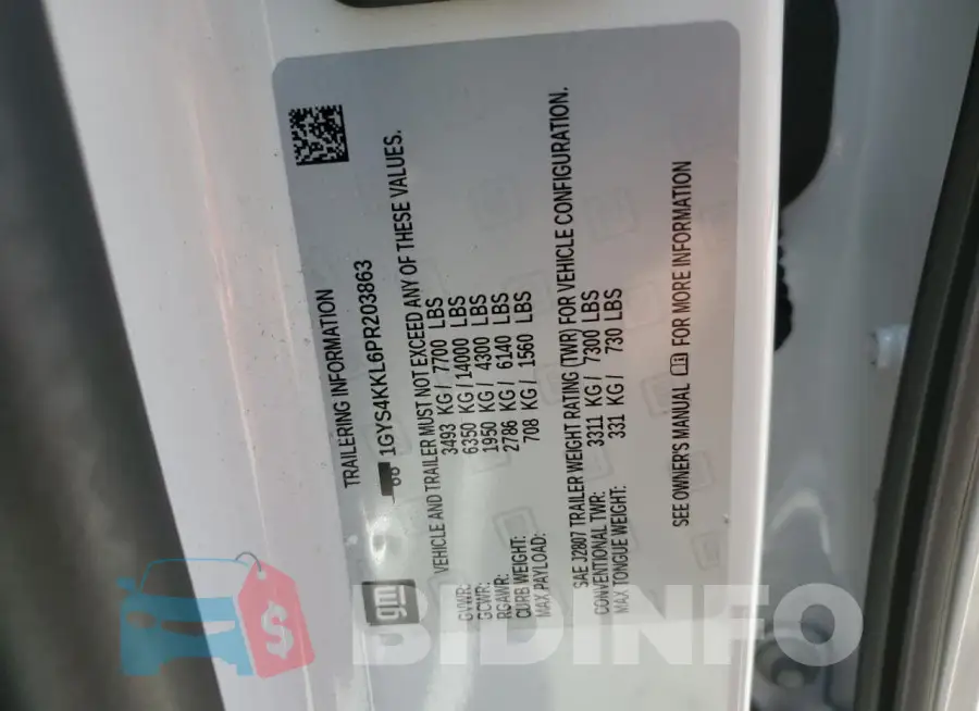 1GYS4KKL6PR203863 Photo# 13