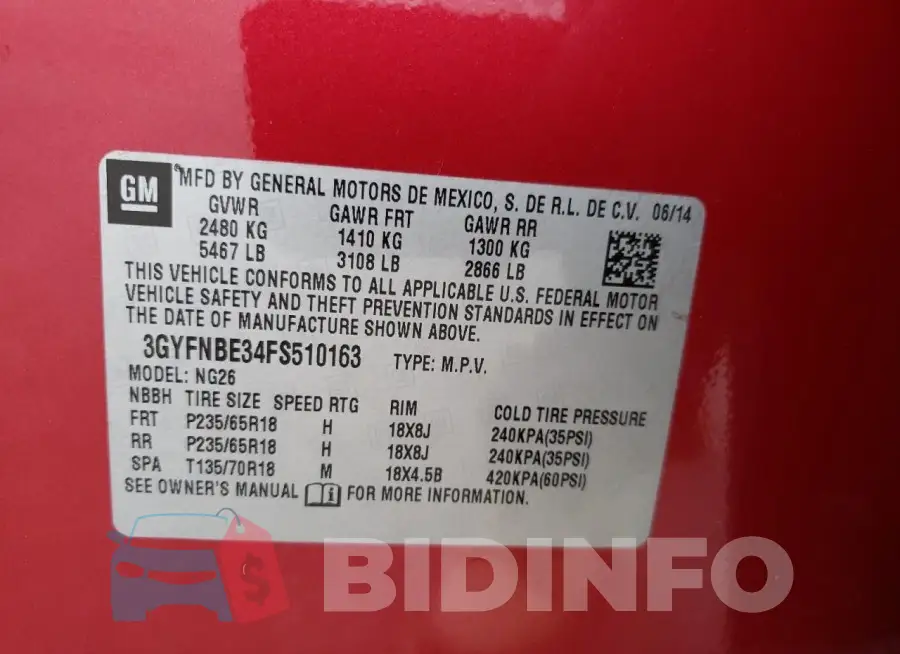 3GYFNBE34FS510163 Photo# 13