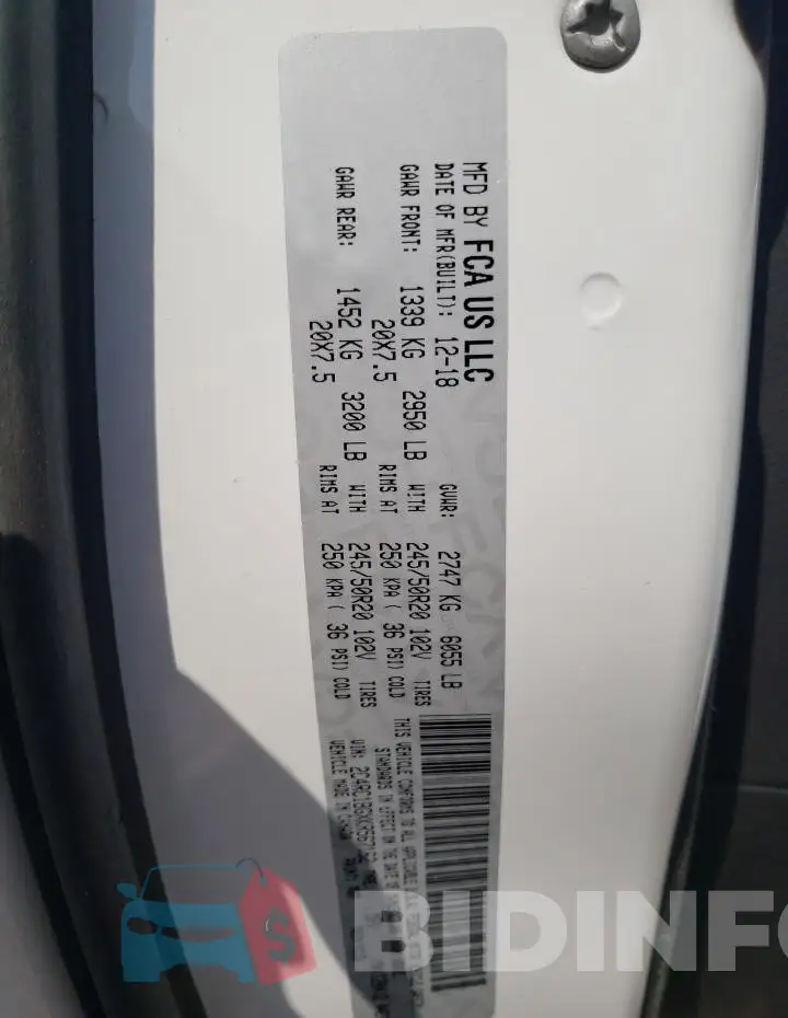 2C4RC1BGXKR567162 Photo# 13