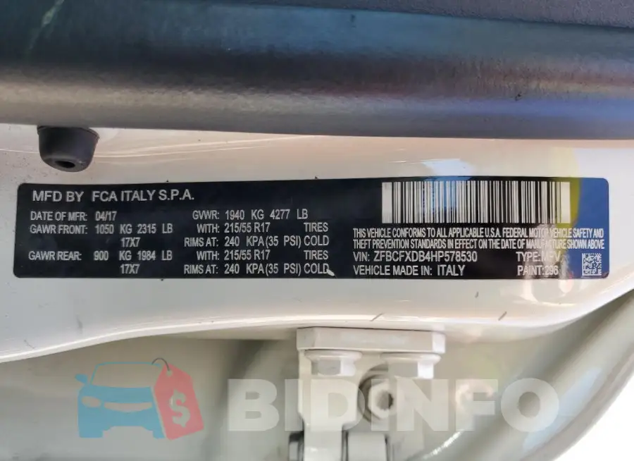 ZFBCFXDB4HP578530 Photo# 12