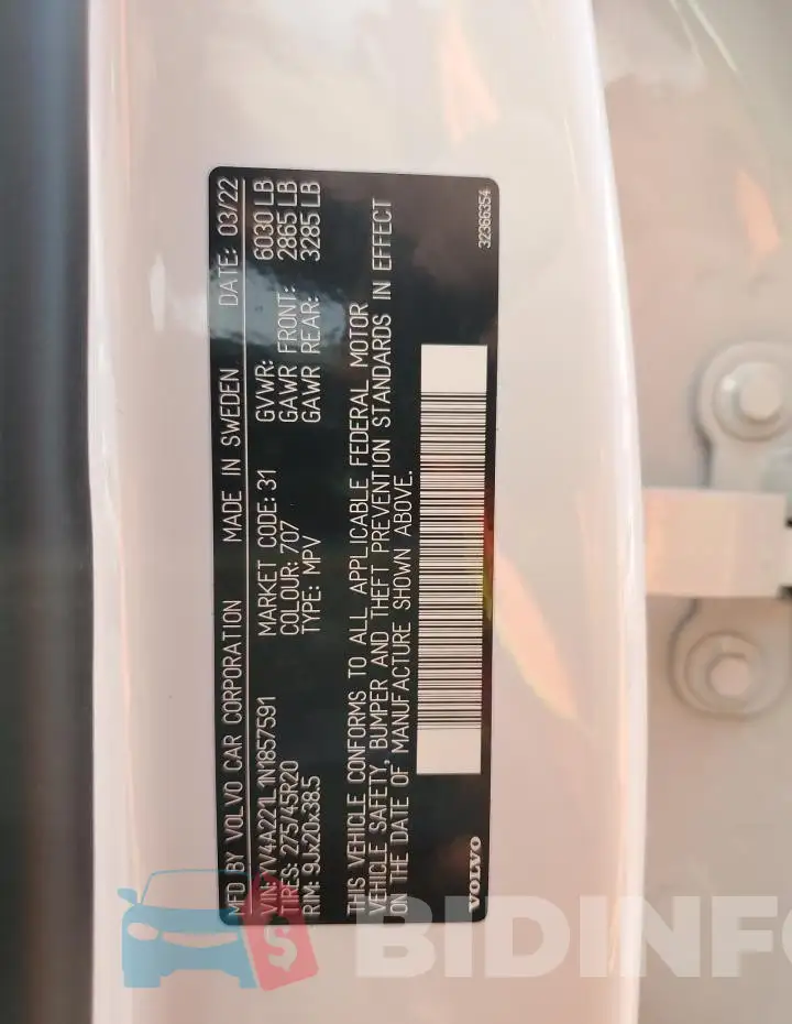 YV4A221L1N1857591 Photo# 13