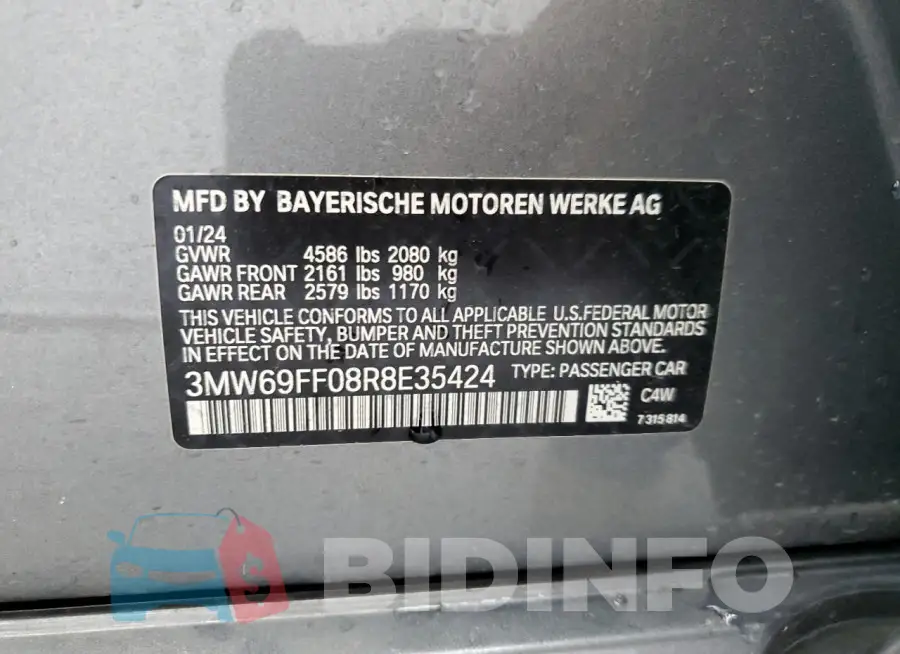 3MW69FF08R8E35424 Photo# 12