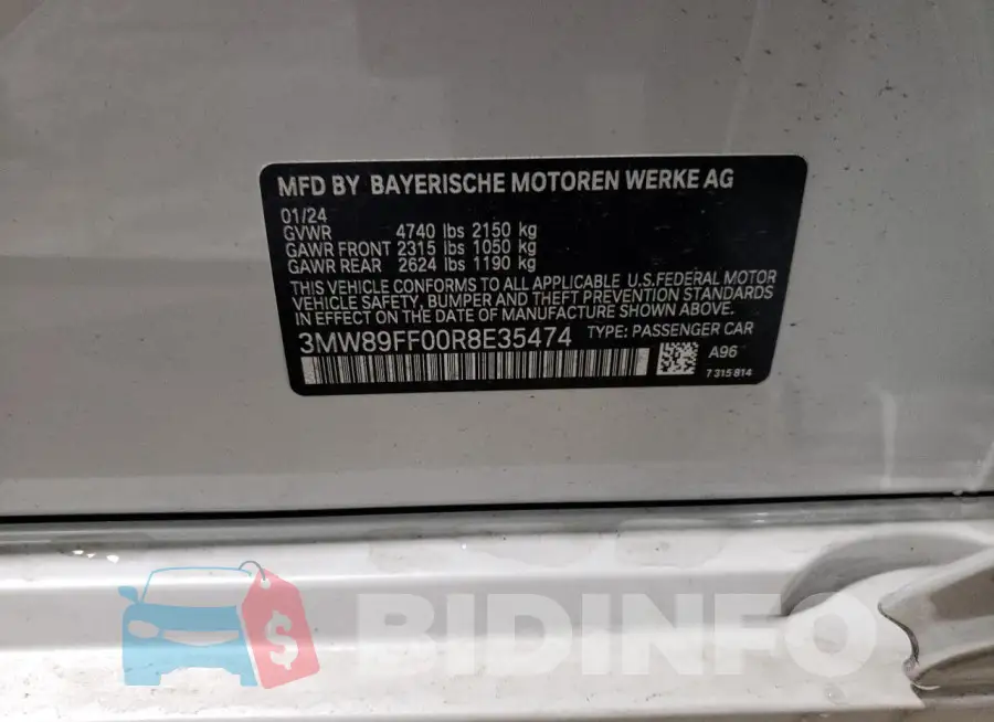 3MW89FF00R8E35474 Photo# 12