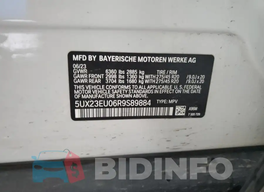 5UX23EU06R9S89884 Photo# 12