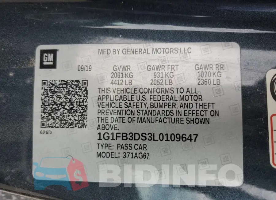 1G1FB3DS3L0109647 Photo# 13