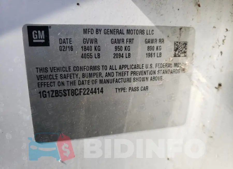 1G1ZB5ST8GF224414 Photo# 12
