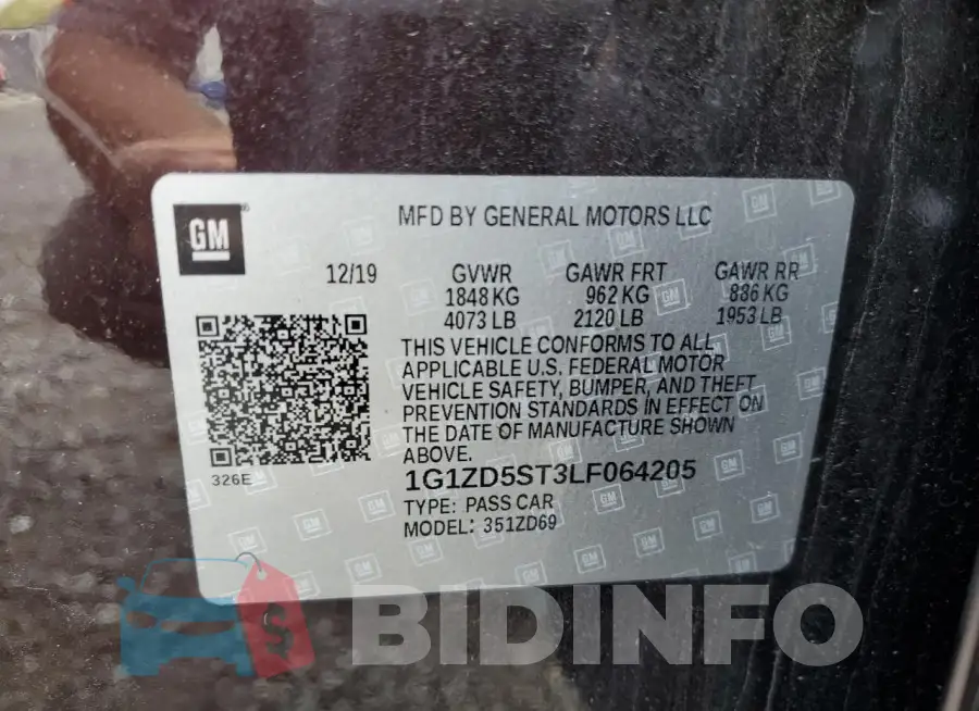 1G1ZD5ST3LF064205 Photo# 12