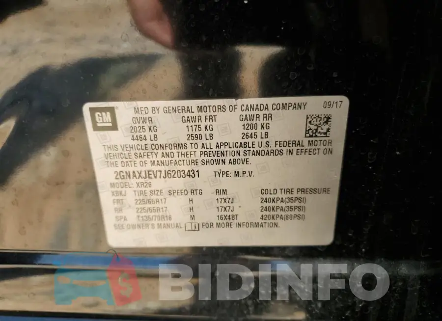 2GNAXJEV7J6203431 Photo# 12