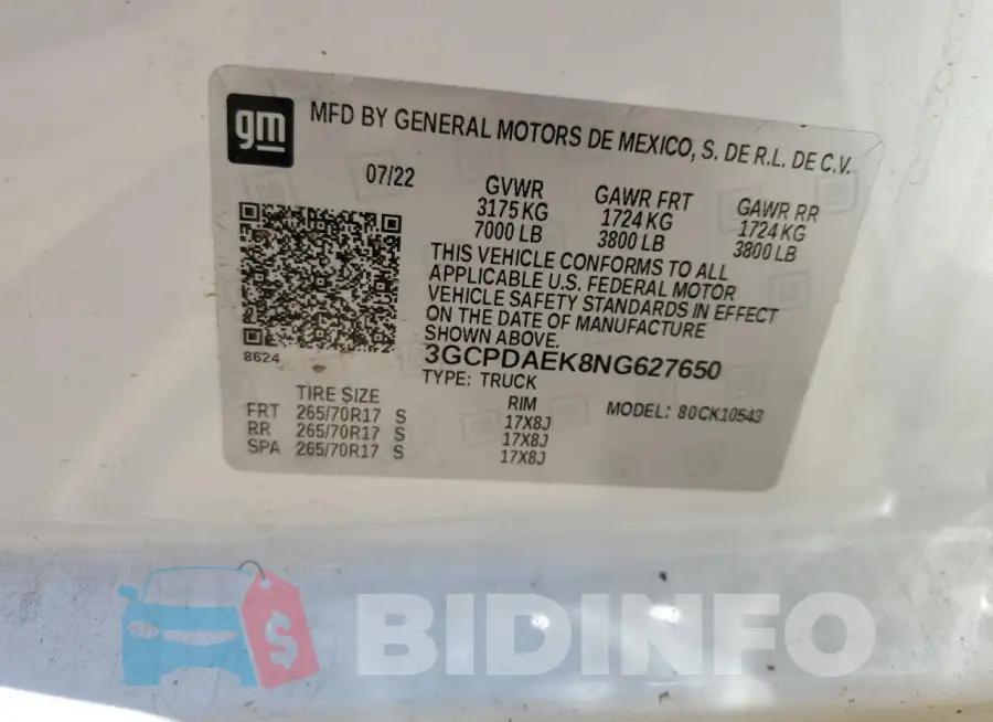 3GCPDAEK8NG627650 Photo# 12