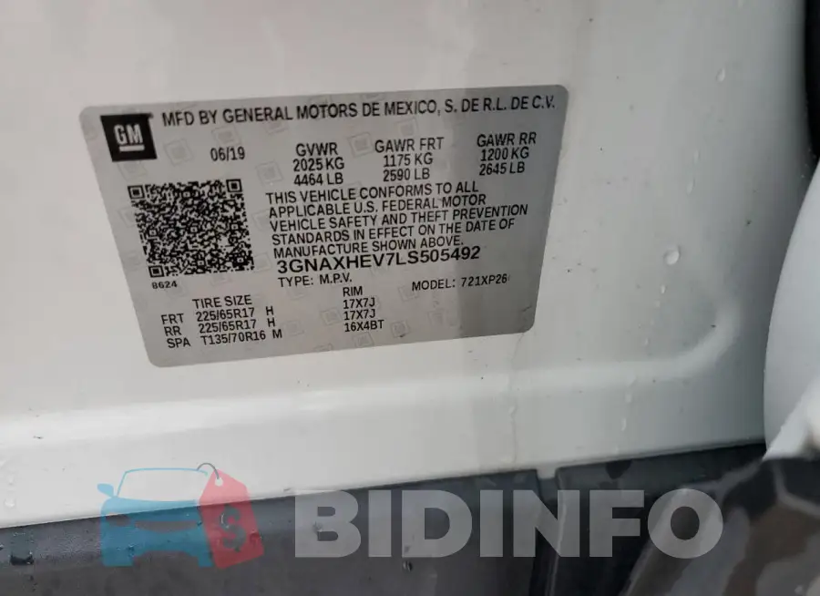 3GNAXHEV7LS505492 Photo# 14
