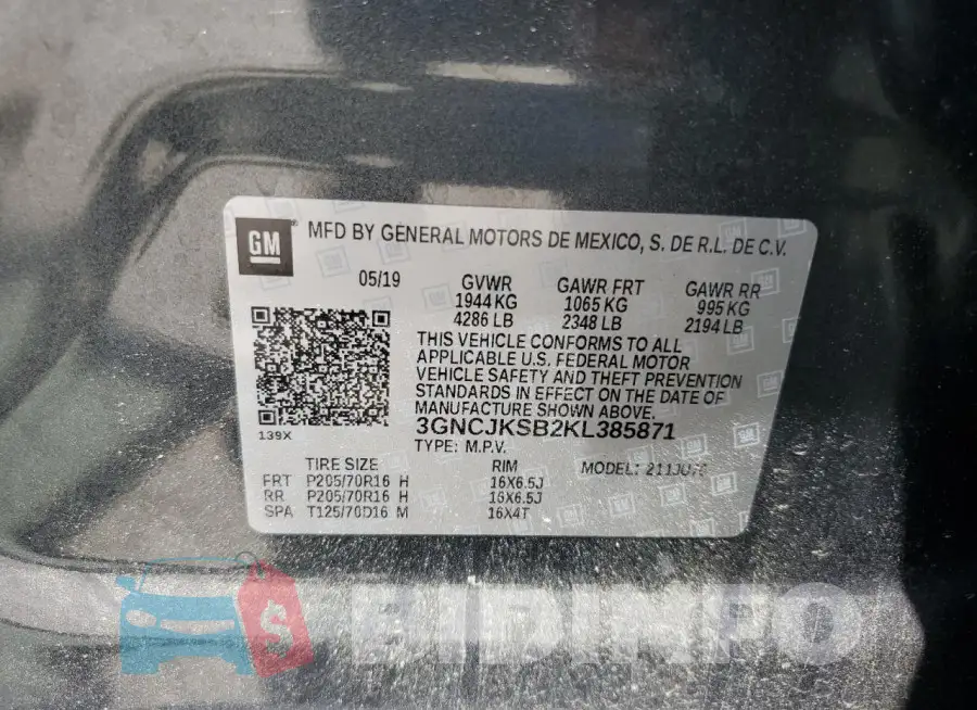 3GNCJKSB2KL385871 Photo# 12