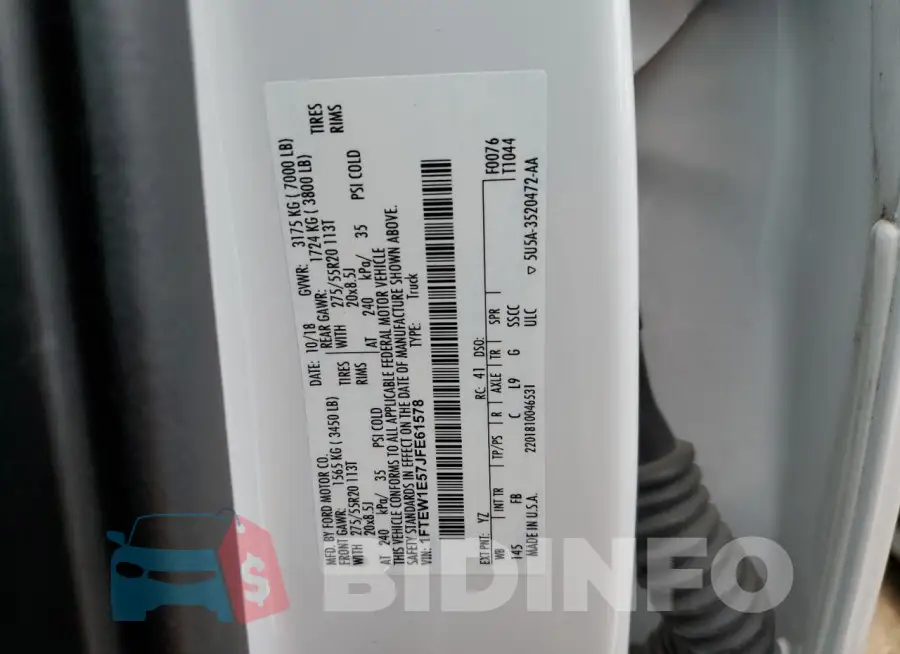 1FTEW1E57JFE61578 Photo# 13