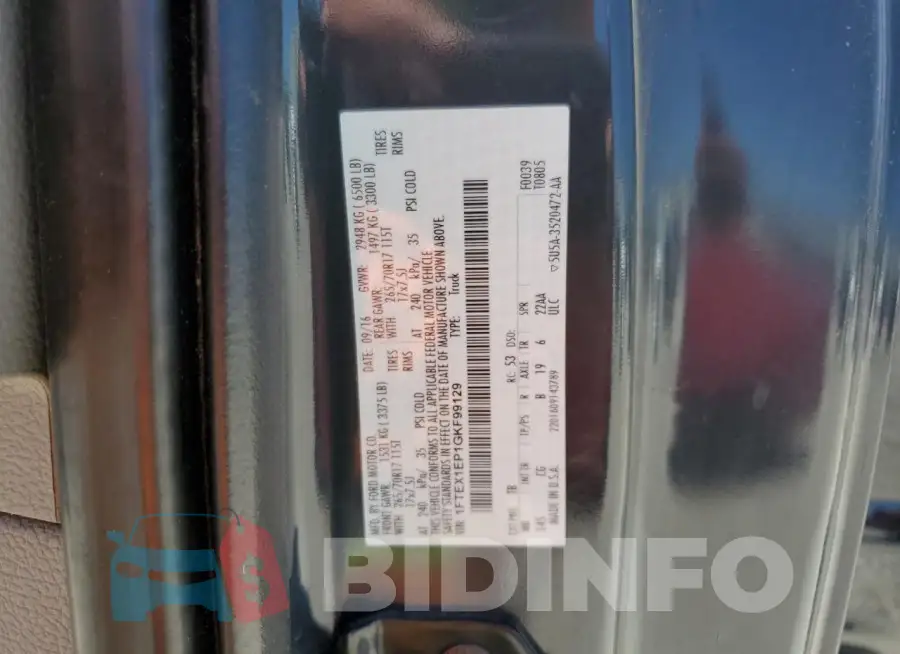 1FTEX1EP1GKF99129 Photo# 12