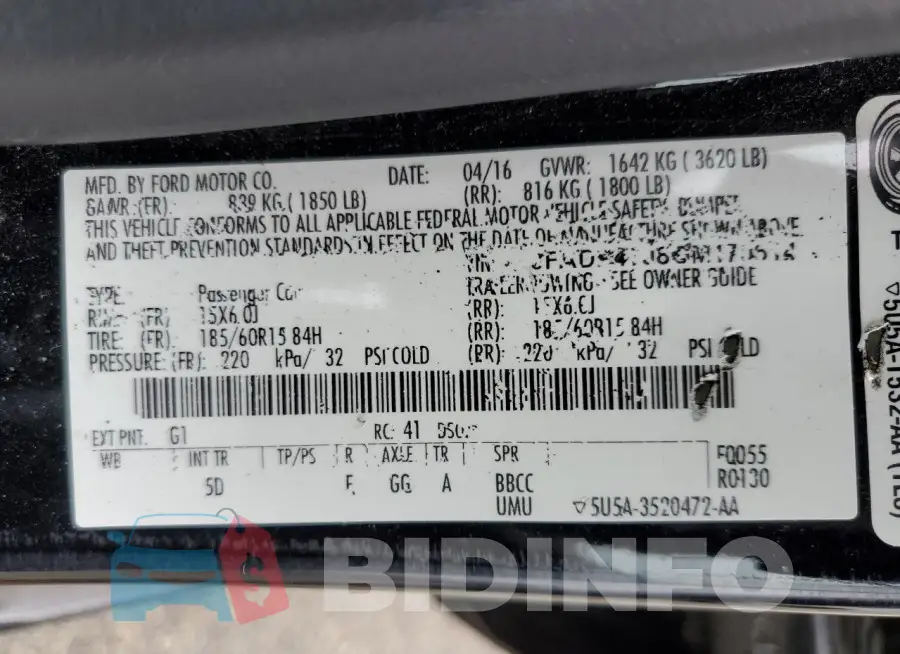 3FADP4TJ8GM170614 Photo# 12