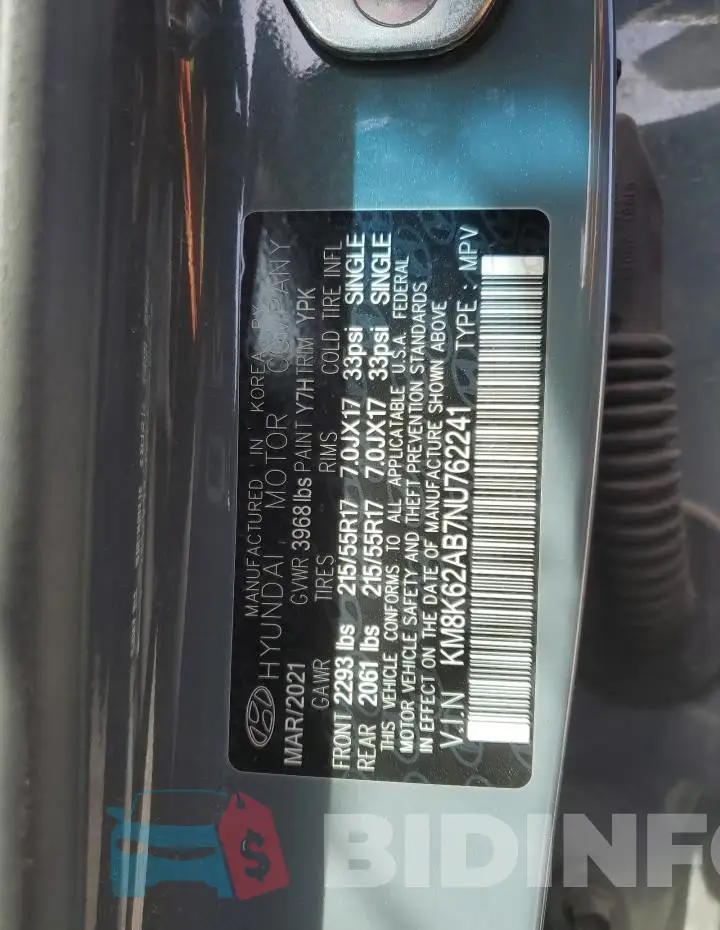 KM8K62AB7NU762241 Photo# 13