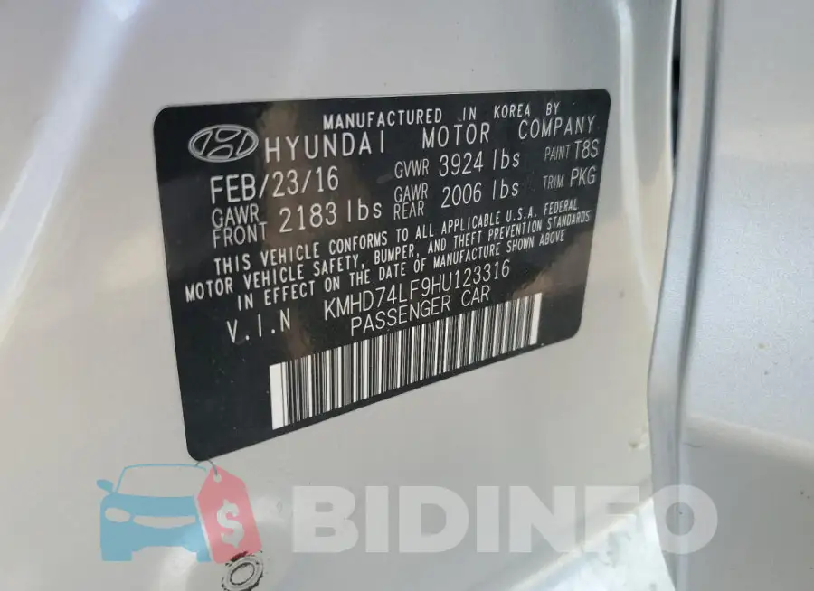 KMHD74LF9HU123316 Photo# 12