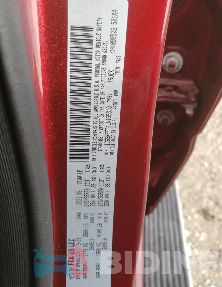 1C6SRFFT4LN155619 Photo# 12