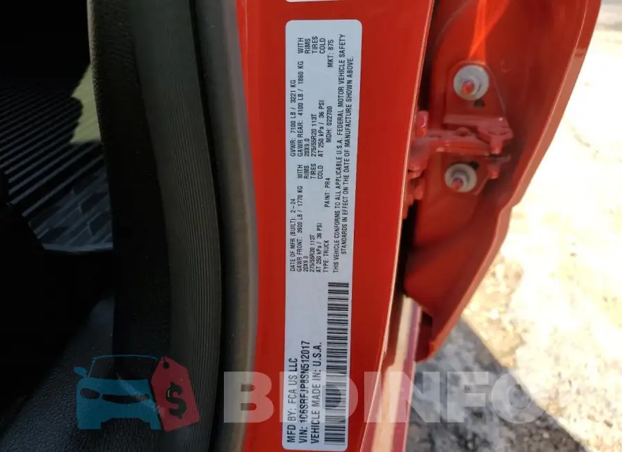 1C6SRFJP8SN512017 Photo# 12