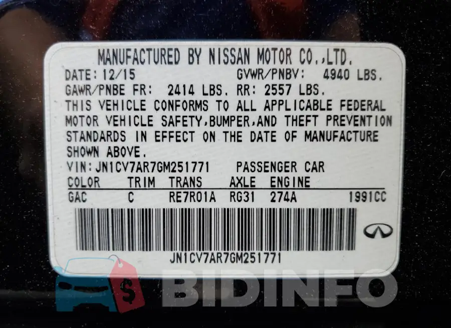 JN1CV7AR7GM251771 Photo# 12
