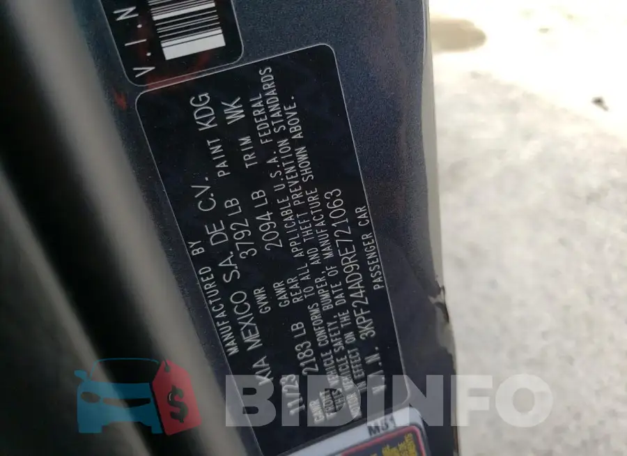 3KPF24AD9RE721063 Photo# 12