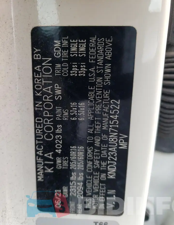 KNDJ23AU8N7154522 Photo# 12