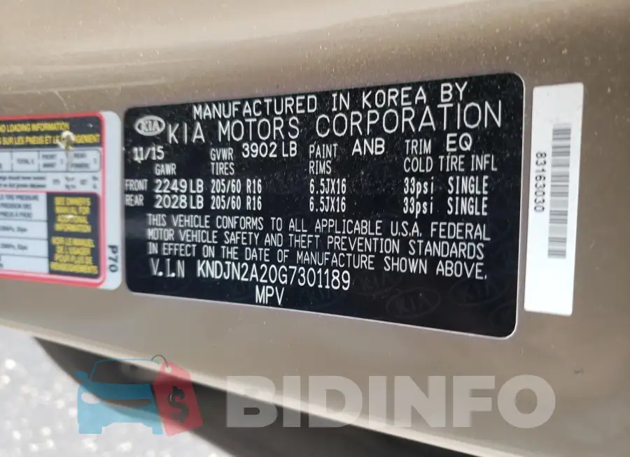 KNDJN2A20G7301189 Photo# 13