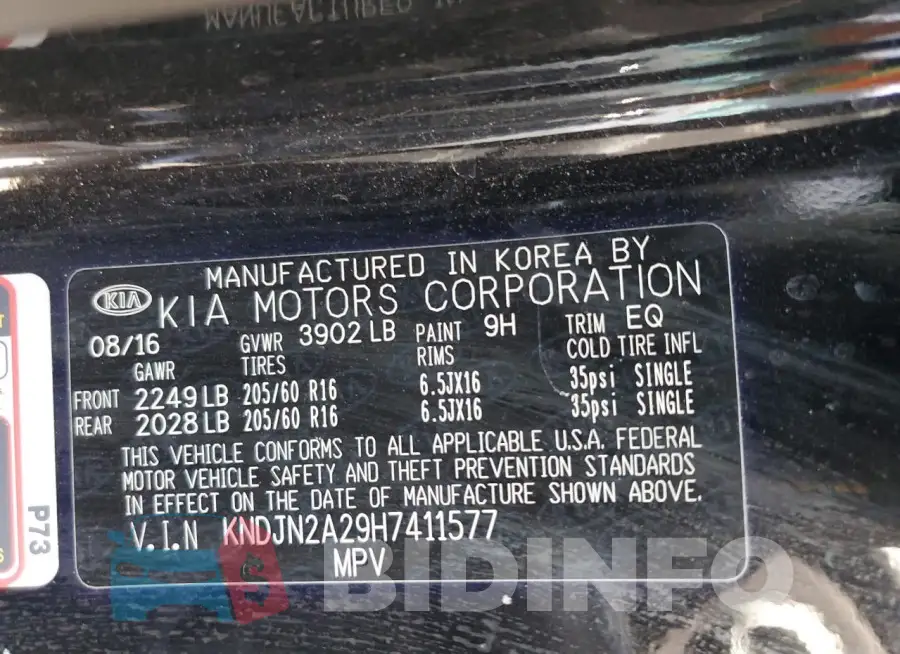 KNDJN2A29H7411577 Photo# 12