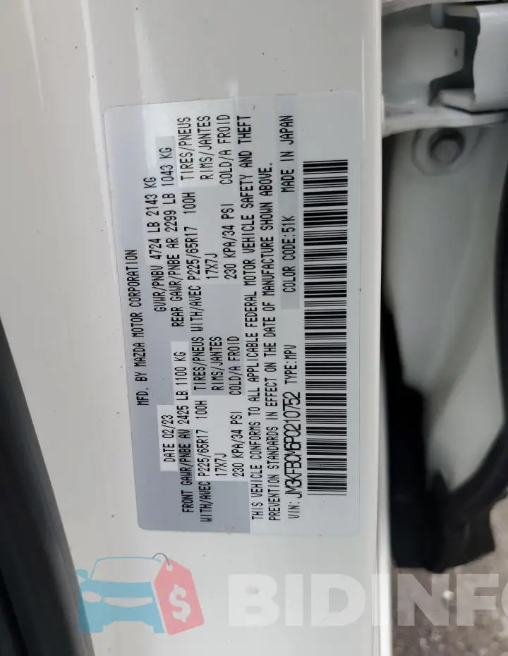 JM3KFBCM6P0210752 Photo# 13