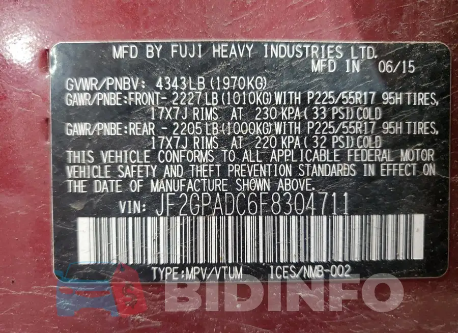 JF2GPADC6F8304711 Photo# 13