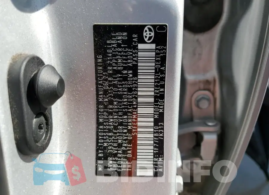 5YFEPMAE4MP262926 Photo# 12