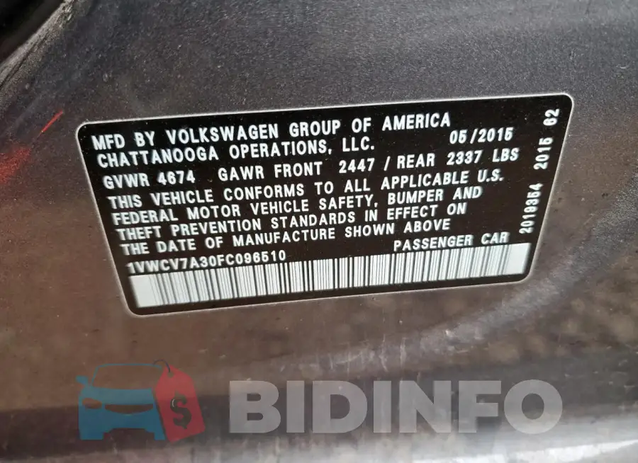 1VWCV7A30FC096510 Photo# 12