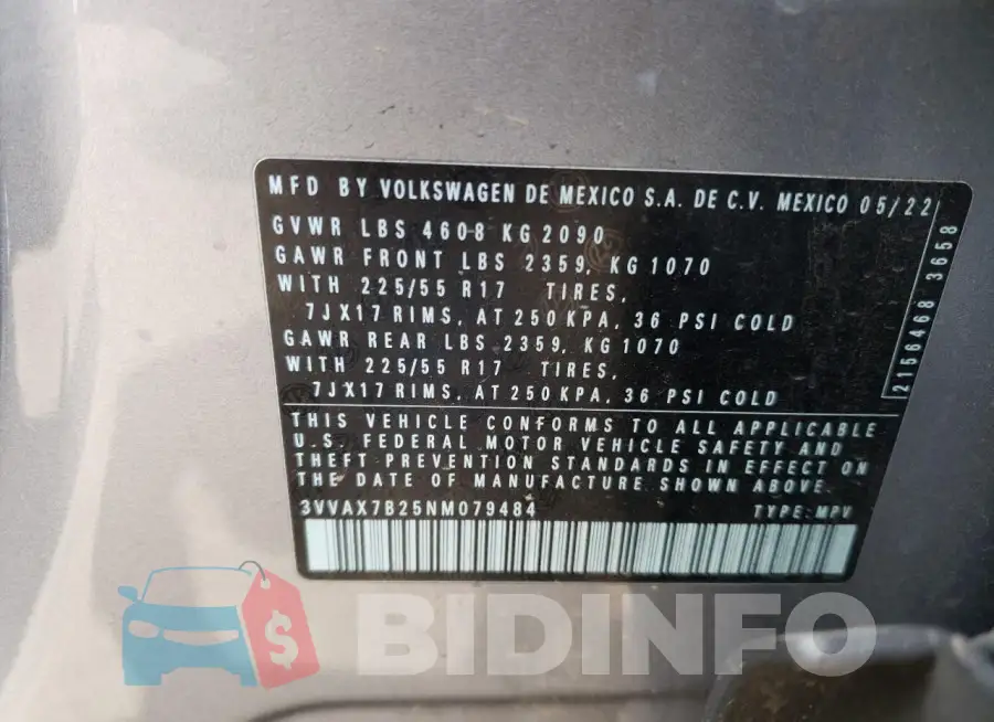 3VVAX7B25NM079484 Photo# 13