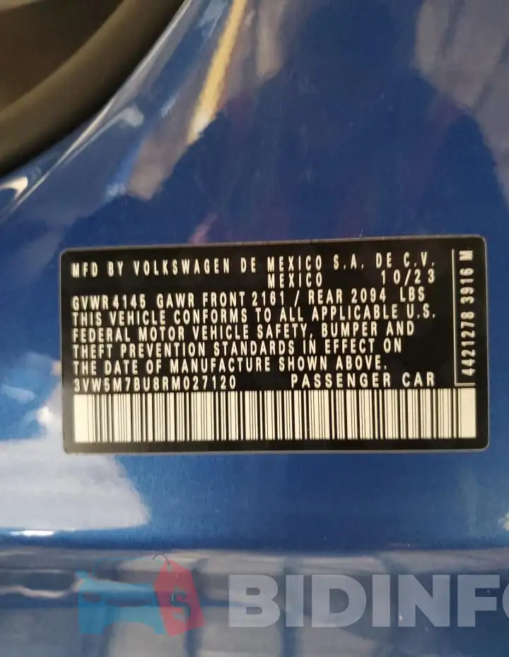 3VW5M7BU8RM027120 Photo# 12