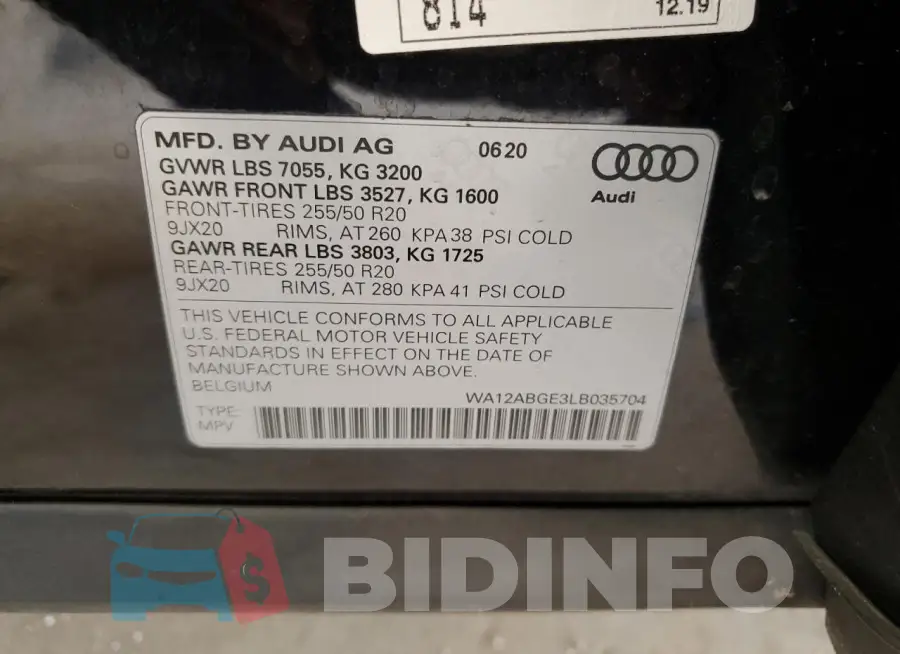 WA12ABGE3LB035704 Photo# 13