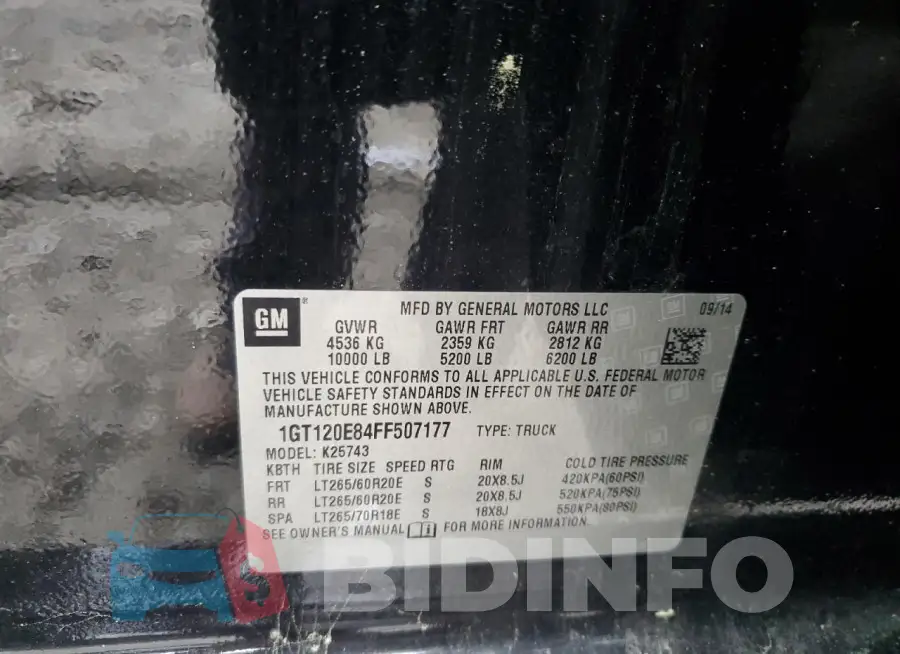 1GT120E84FF507177 Photo# 12