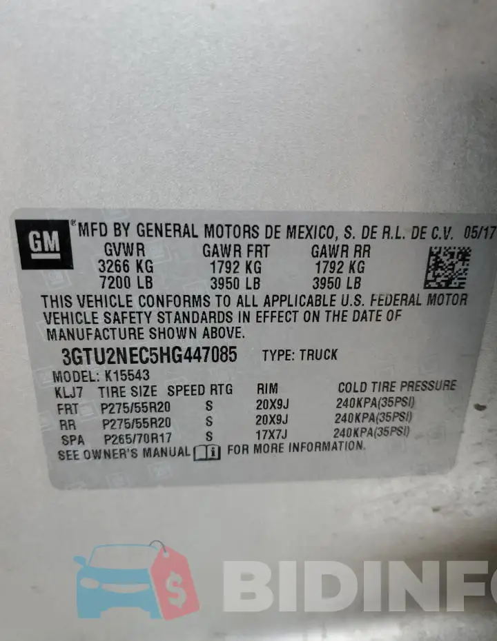 3GTU2NEC5HG447085 Photo# 12