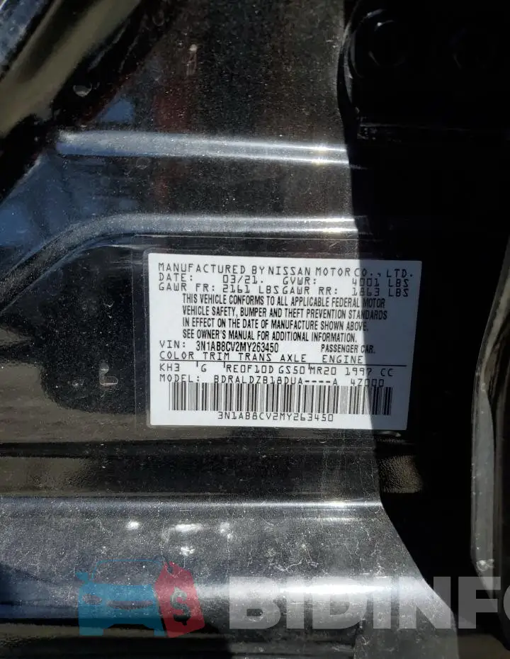 3N1AB8CV2MY263450 Photo# 12