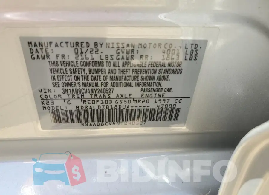 3N1AB8CV4NY240527 Photo# 13