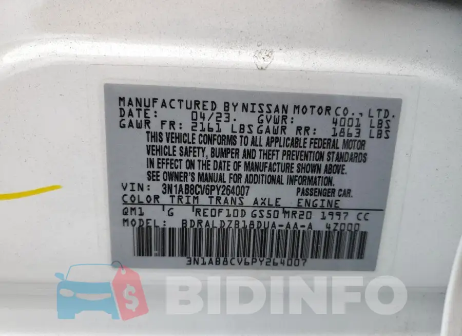 3N1AB8CV6PY264007 Photo# 13