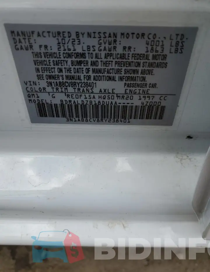 3N1AB8CV8RY238401 Photo# 13
