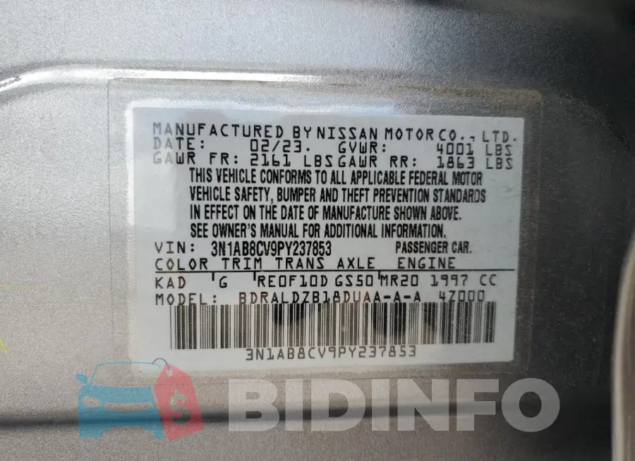 3N1AB8CV9PY237853 Photo# 12