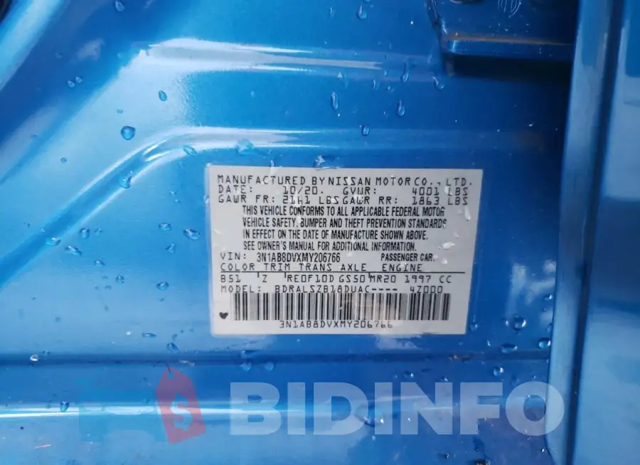3N1AB8DVXMY206766 Photo# 12