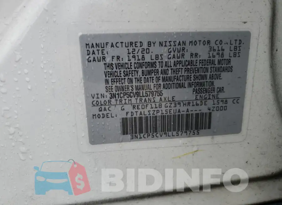 3N1CP5CV9LL579755 Photo# 12