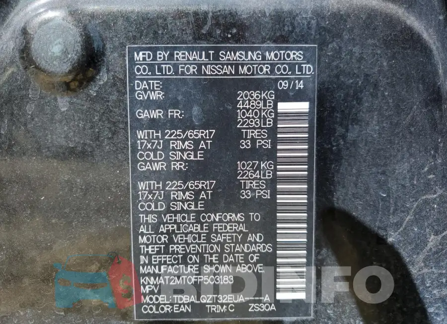 KNMAT2MT0FP503183 Photo# 14
