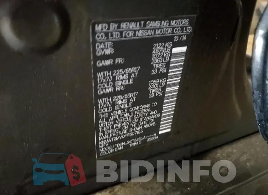 KNMAT2MV0FP507915 Photo# 13